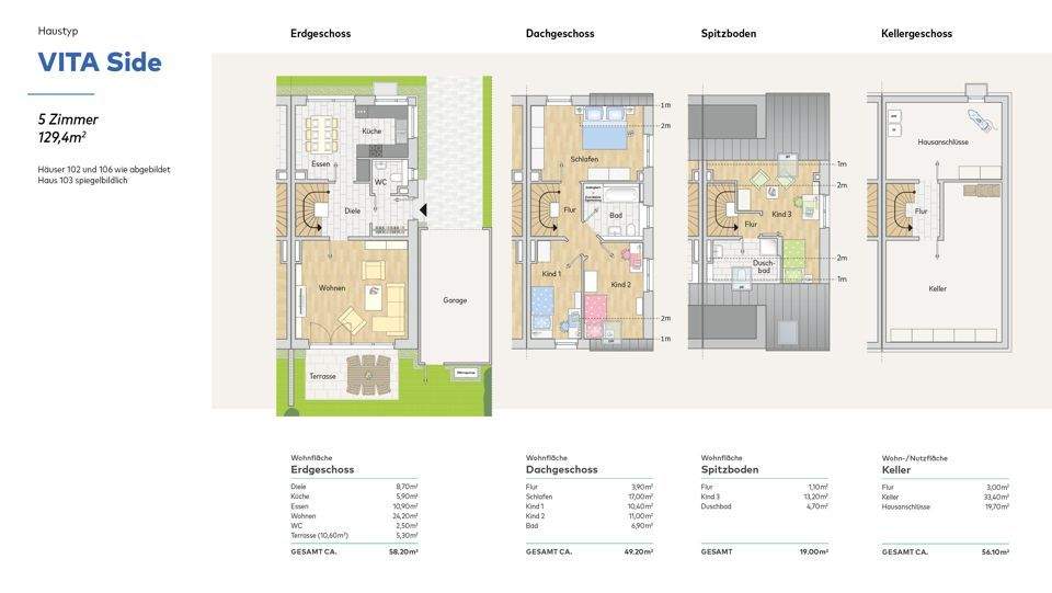 Einfamilienhaus Leverkusen Steinbüchel - 6 Zimmer, 171 m&sup2;, 846.000&euro; | Angebot:25735099