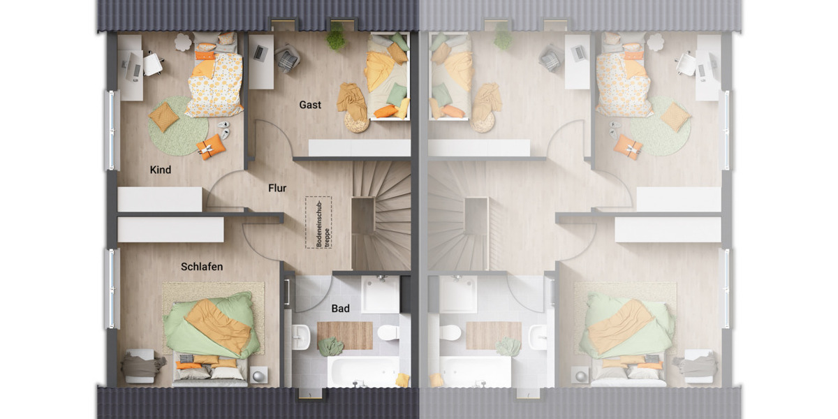 Doppelhaushälfte Düsseldorf Angermund - 4 Zimmer, 124 m&sup2;, 820.532&euro; | Angebot:23491801