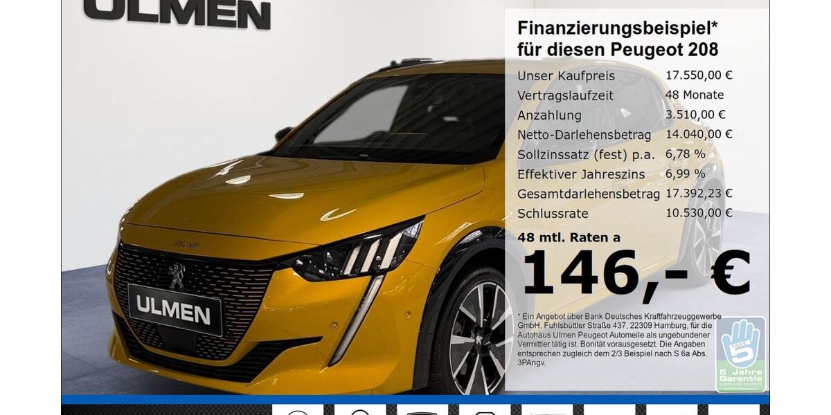 Peugeot 208 41.696 km 17.450 &euro; Düsseldorf 40233