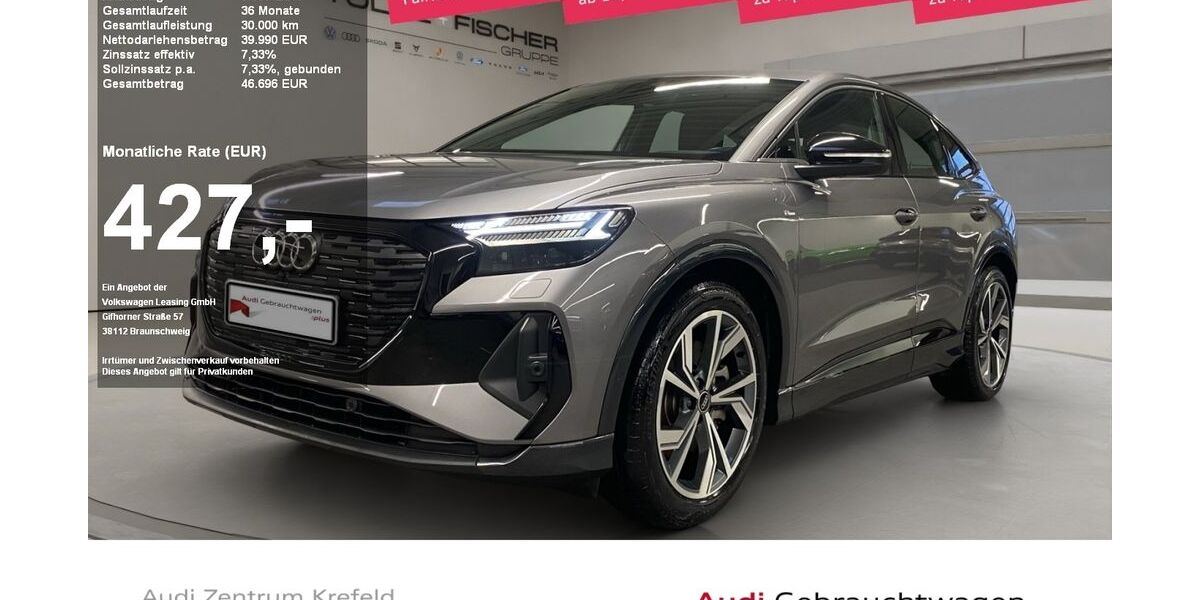 Audi Q4 e-tron 15.387 km 38.479 &euro; Krefeld 47805