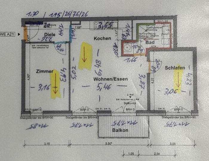 Etagenwohnung Düsseldorf Stadtbezirk 3 - 3 Zimmer, 75 m&sup2;, 1.575&euro; | Angebot:25854632
