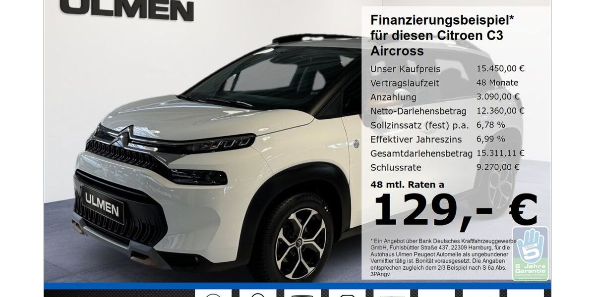 Citroen C3 Aircross 20.467 km 14.950 € Düsseldorf 40233