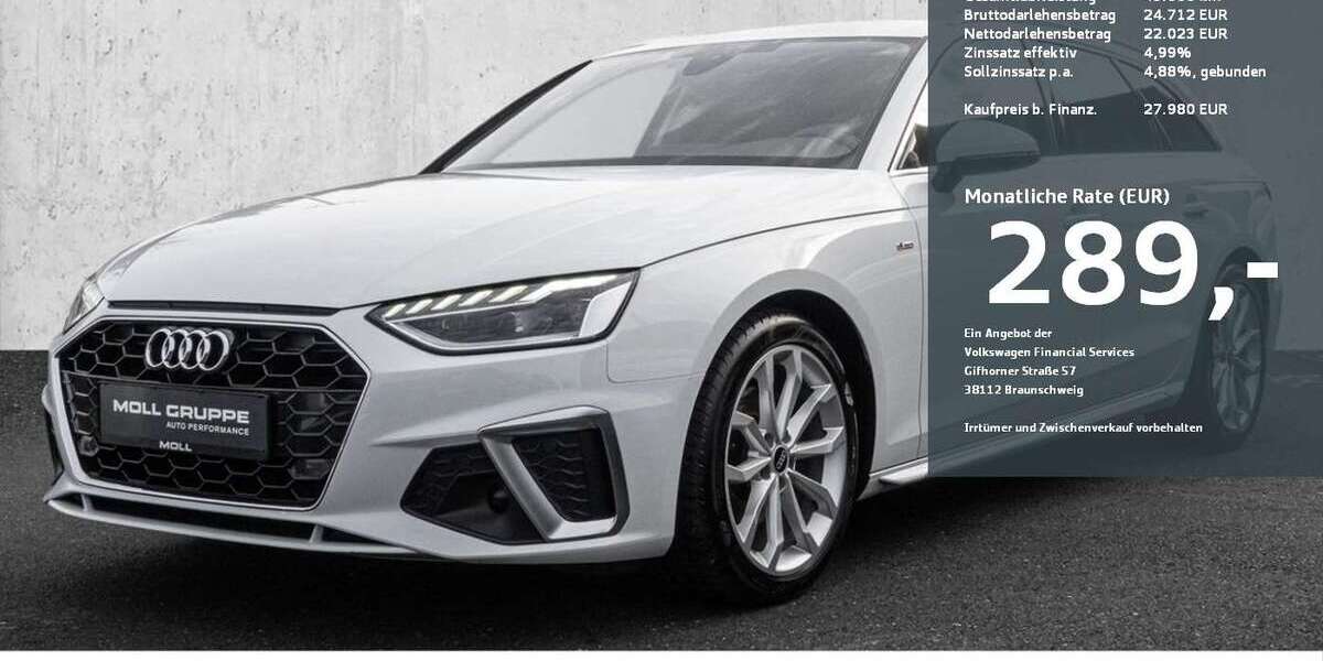 Audi A4 38.315 km 27.980 &euro; Düsseldorf 40474