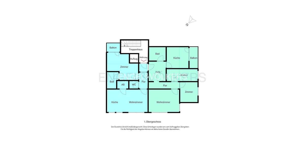 2 WE in einer großen Wohnung, Generationen Wohnen, Wohnen und Arbeiten, 2021 modernisiert, Aufzug im Haus, 2 Stellplätze..... 5 zimmer
