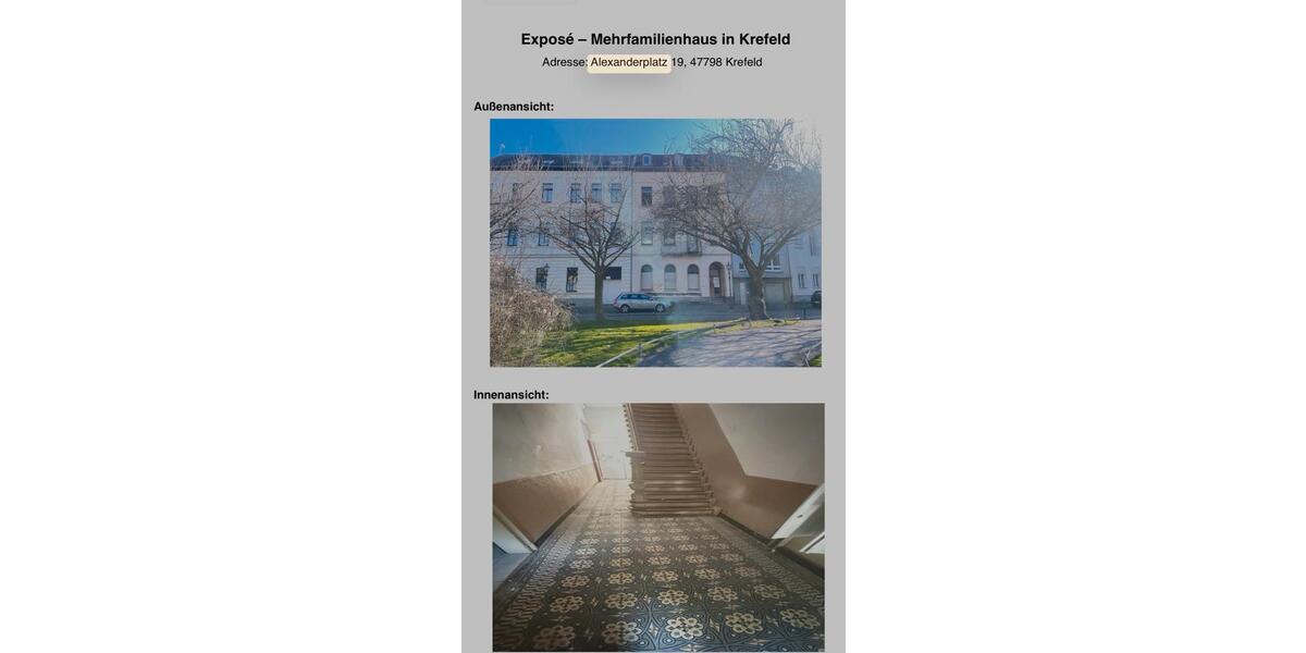 Mehrfamilienhaus, Wohnhaus Krefeld Dießem - 238.000&euro; | Angebot:26517029