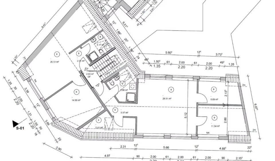 Dachgeschossrohlung zum Ausbau 2 Wohnungen-Dachneubau notwnedig 5 zimmer