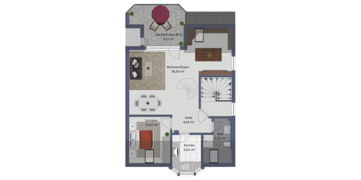 Etagenwohnung Langenfeld Richrath - 3 Zimmer, 82 m&sup2;, 346.000&euro; | Angebot:25836609