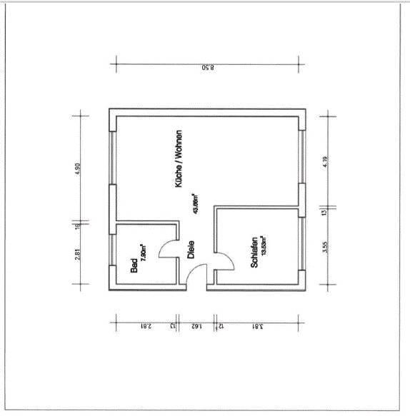 Etagenwohnung Leverkusen Bergisch Neukirchen - 2 Zimmer, 65 m&sup2;, 895&euro; | Angebot:26276818