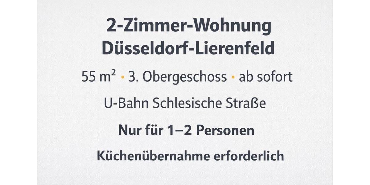 Renovierte 2-Zimmer-Wohnung - Lierenfeld 2 zimmer