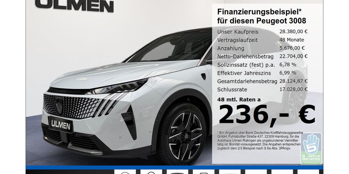 Peugeot 3008 45.635 km 27.980 &euro; Ratingen 40880