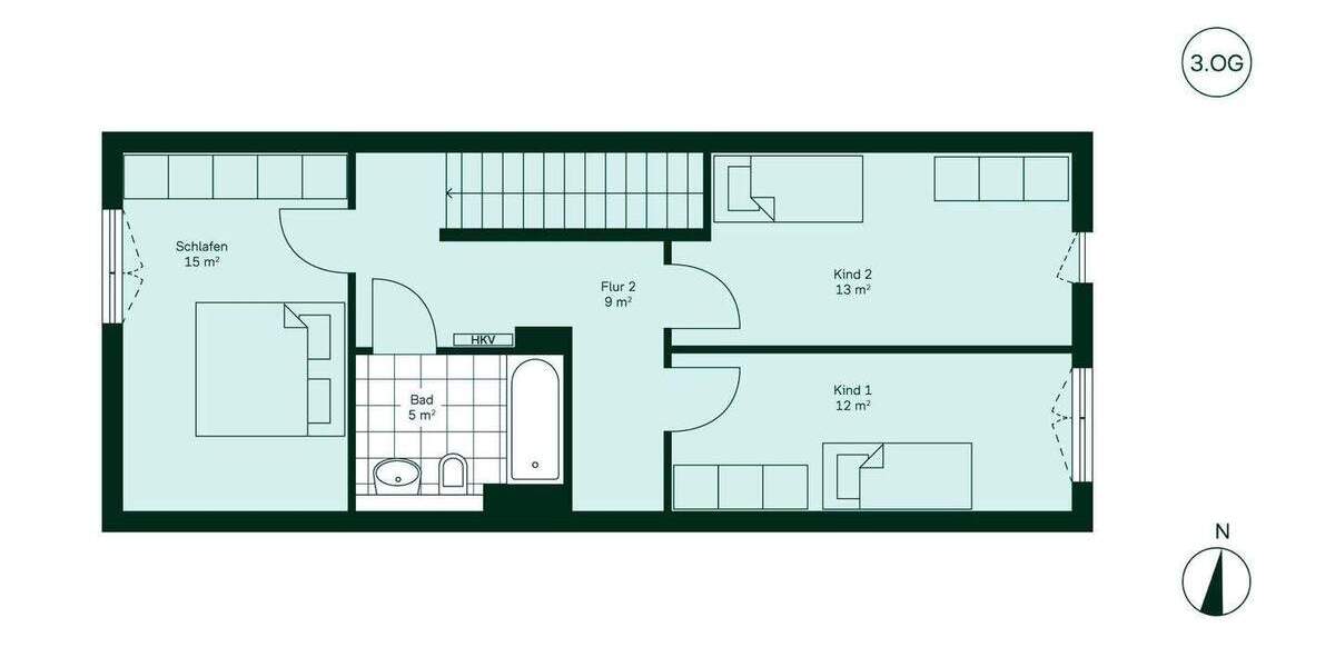 Etagenwohnung Düsseldorf Benrath - 4 Zimmer, 105 m&sup2;, 599.900&euro; | Angebot:25969994