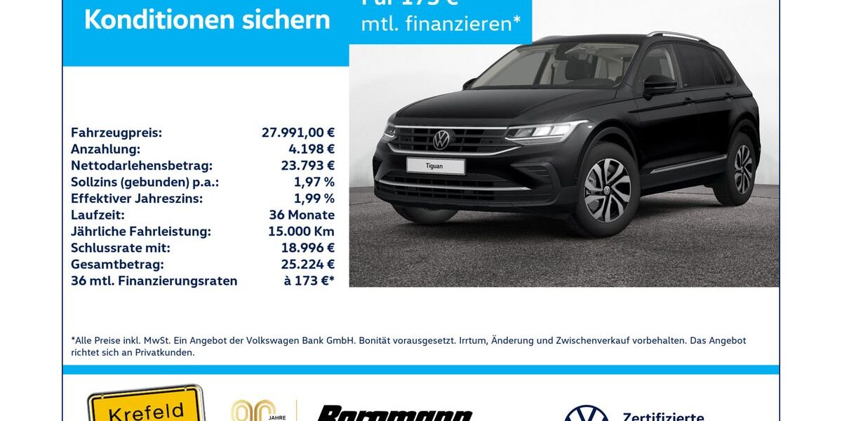 VW Tiguan 47.160 km 27.991 &euro; Krefeld 47803