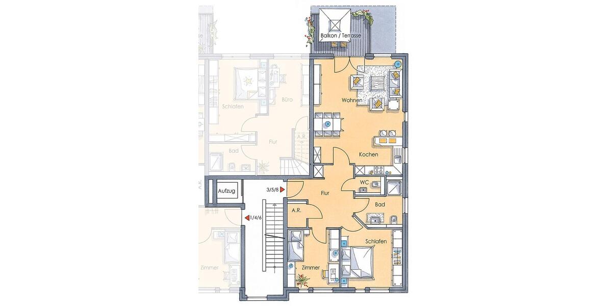 ZWEITBEZUG!!! 3-Zimmer-Wohnung in zentraler Lage 3 zimmer