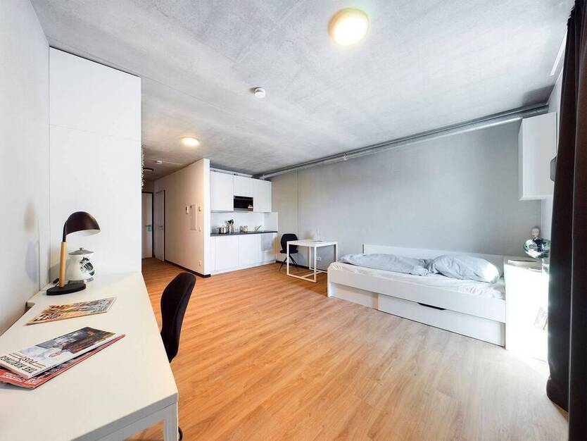 DIE ZimmerEI | Modern + zentral: möbliertes Apartment für Studierende & Auszubildende | Maxi Bude