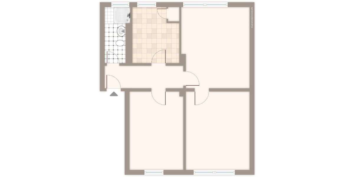 Etagenwohnung Mönchengladbach Mülfort - 3 Zimmer, 52 m&sup2;, 519&euro; | Angebot:26890108