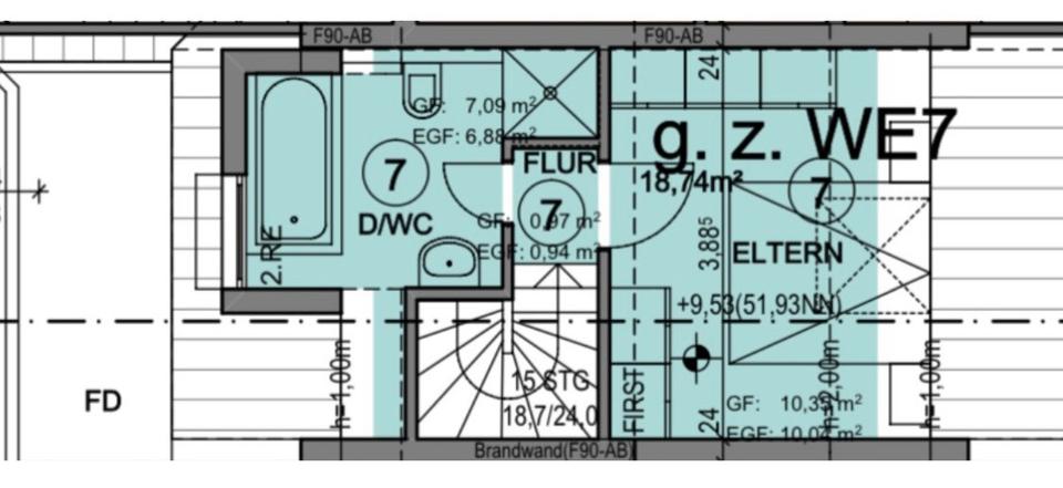 Maisonettenwohnung Köln Nippes - 3 Zimmer, 66 m&sup2;, 479.000&euro; | Angebot:27189109