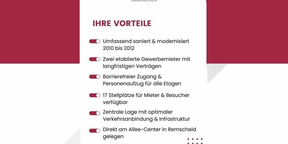 Exklusives Wohn- und Geschäftshaus mit langfristigen Mietern in Toplage am Allee-Center 6 zimmer