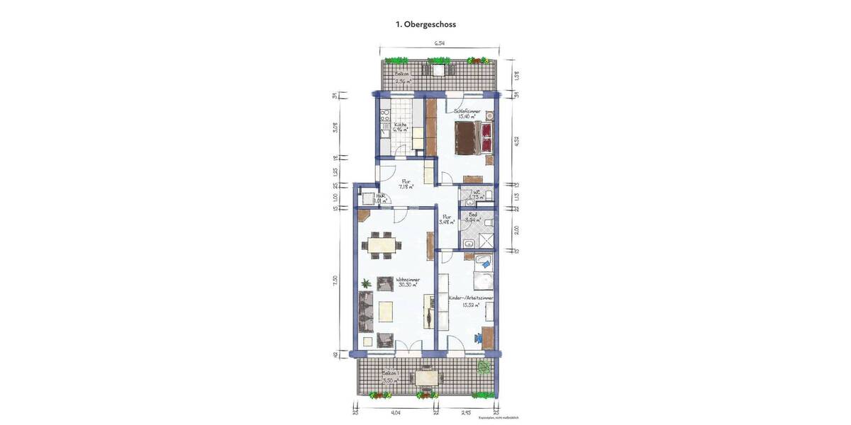 Etagenwohnung Düsseldorf Gerresheim - 3 Zimmer, 91 m&sup2;, 350.000&euro; | Angebot:26817882