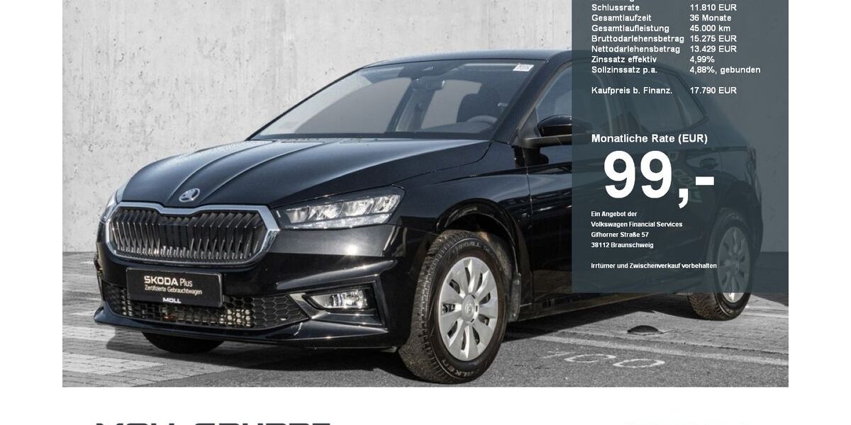 Skoda Fabia 10.122 km 17.280 &euro; Düsseldorf 40474