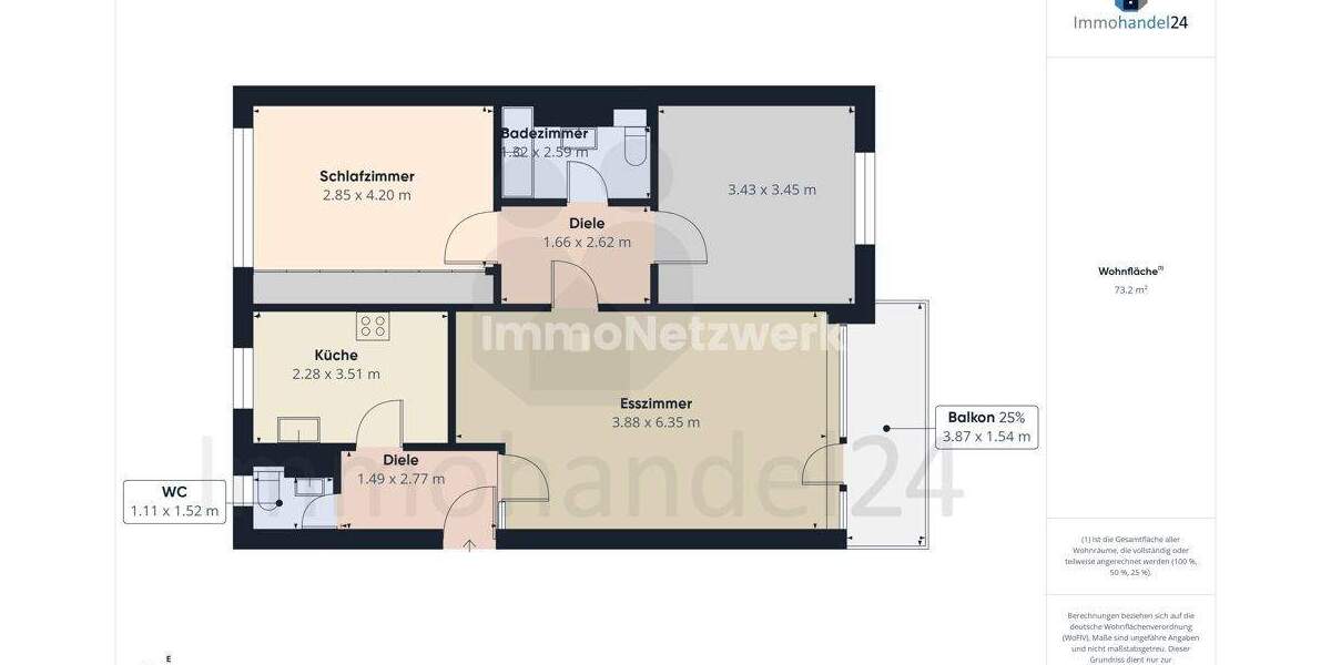 NEU***78 m² große, schicke ETW in TOPLAGE mit Balkon und TG Stellplatz***NEU 3 zimmer