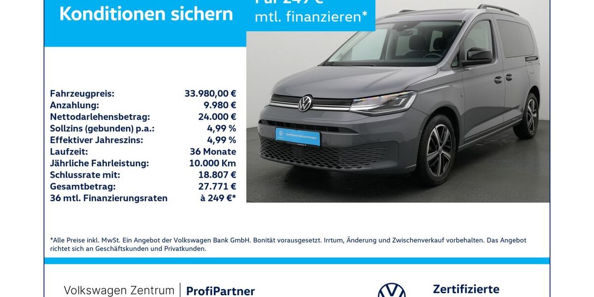 VW Caddy 11.805 km 33.480 &euro; Leverkusen 51379