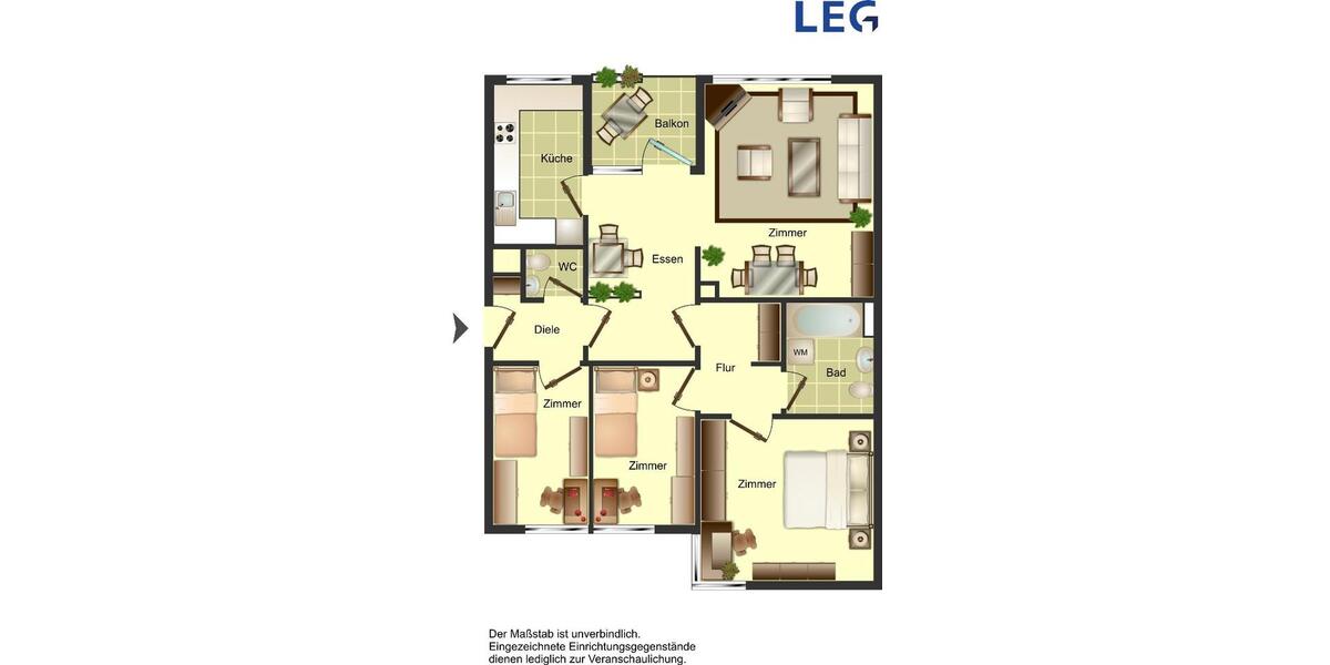 Demnächst frei! 4-Zimmer-Wohnung Erdgeschoss in Düsseldorf Garath wird saniert 2 zimmer