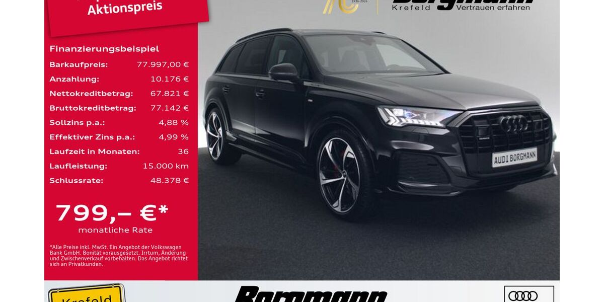 Audi Q7 35.500 km 77.997 &euro; Krefeld 47803