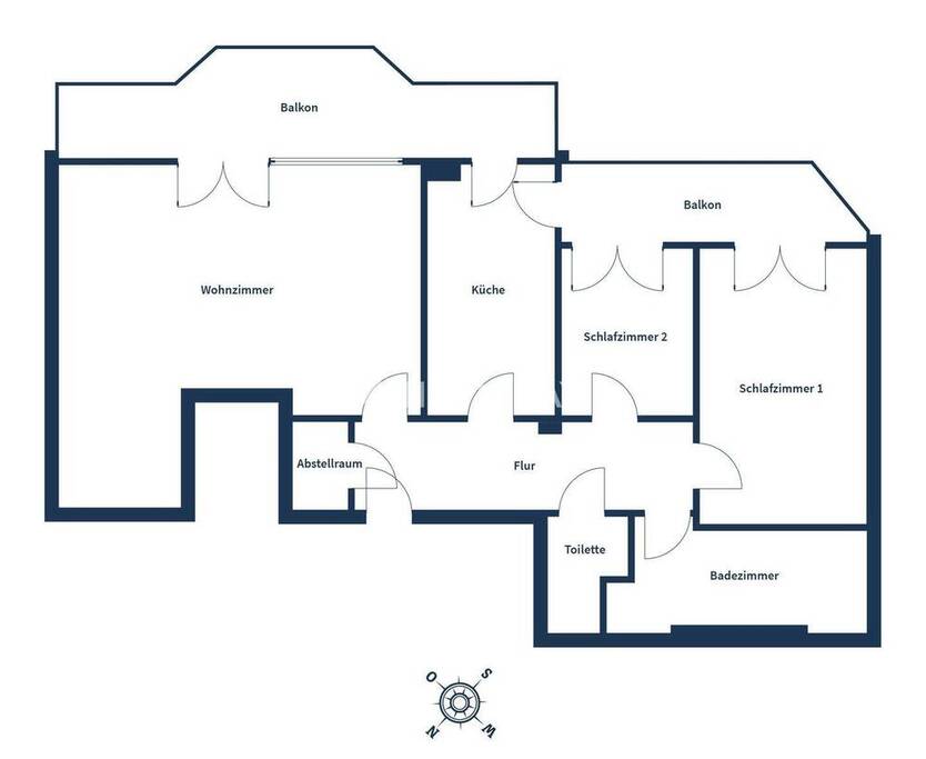 Großzügige 3-Zimmer-Wohnung mit 2 Balkonen und Tiefgaragenstellplatz - stilvoll wohnen am Waldrand