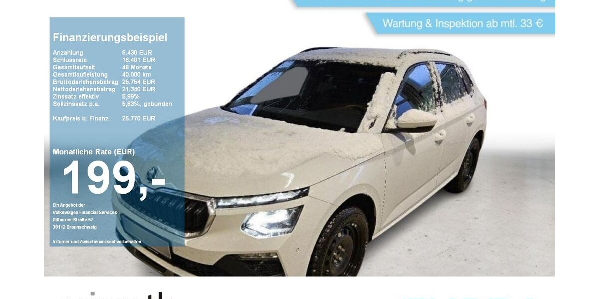 Skoda Kamiq 14.795 km 26.770 &euro; Moers 47441