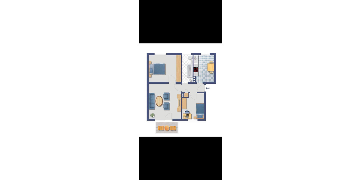 Etagenwohnung Düsseldorf Stadtbezirk 9 - 3 Zimmer, 59 m&sup2;, 290.000&euro; | Angebot:25384267