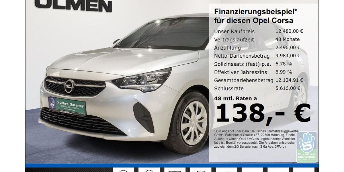 Opel Corsa 44.285 km 11.999 &euro; Düsseldorf 40231