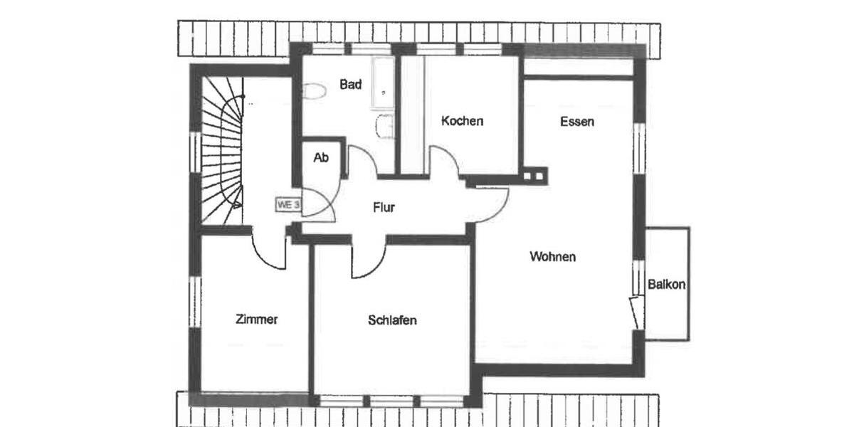 Etagenwohnung Remscheid - 3 Zimmer, 72 m&sup2;, 900&euro; | Angebot:26296332