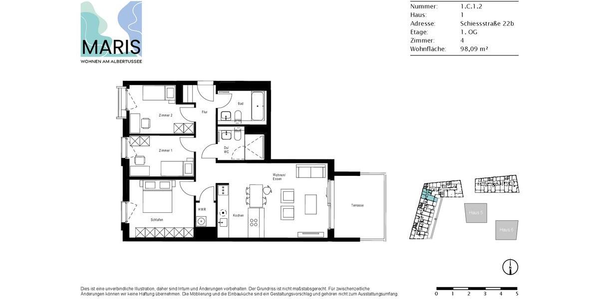 Großzügige 4 Zimmer-Wohnung für Familien - Wohnen am Albertussee (mietpreisgedämpftes Wohnen) 4 zimmer
