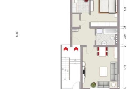 Wohnung Duisburg Mittelmeiderich - 2 Zimmer, 66 m&sup2;, 420&euro; | Angebot:25219708