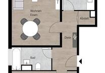 2-Zimmer-Wohnung mit Loggia – Erstbezug nach Renovierung