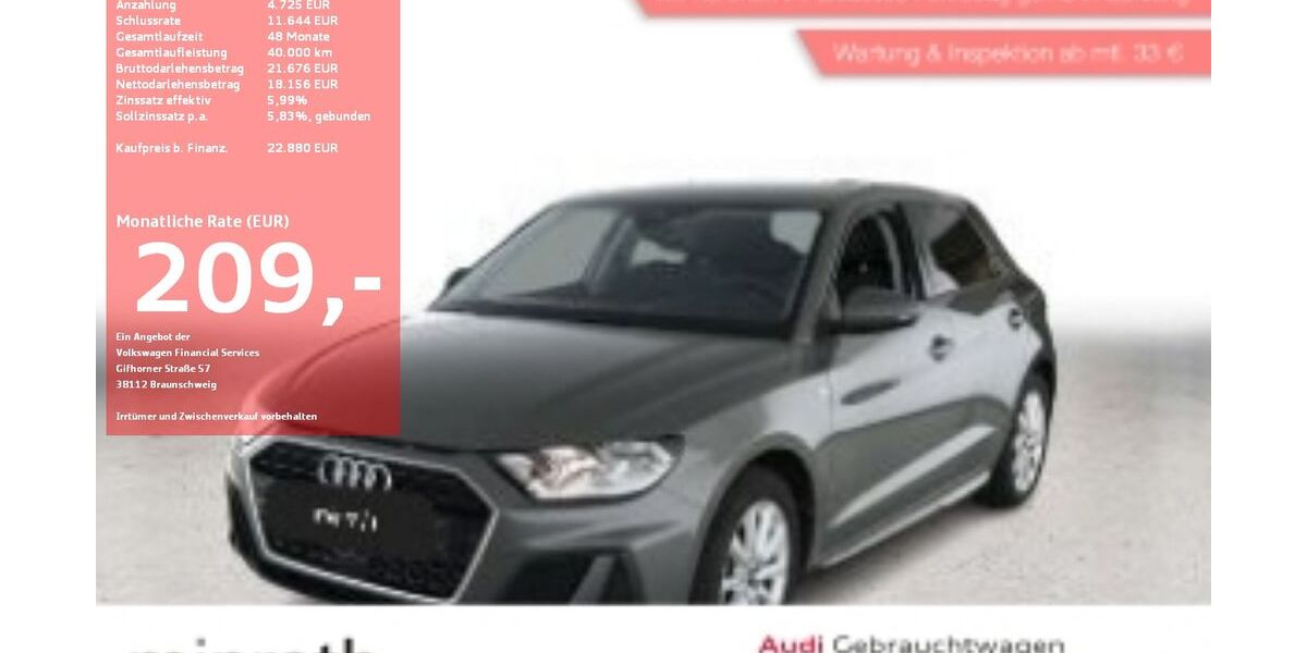 Audi A1 6.691 km 21.130 &euro; Moers-Hülsdonk 47441