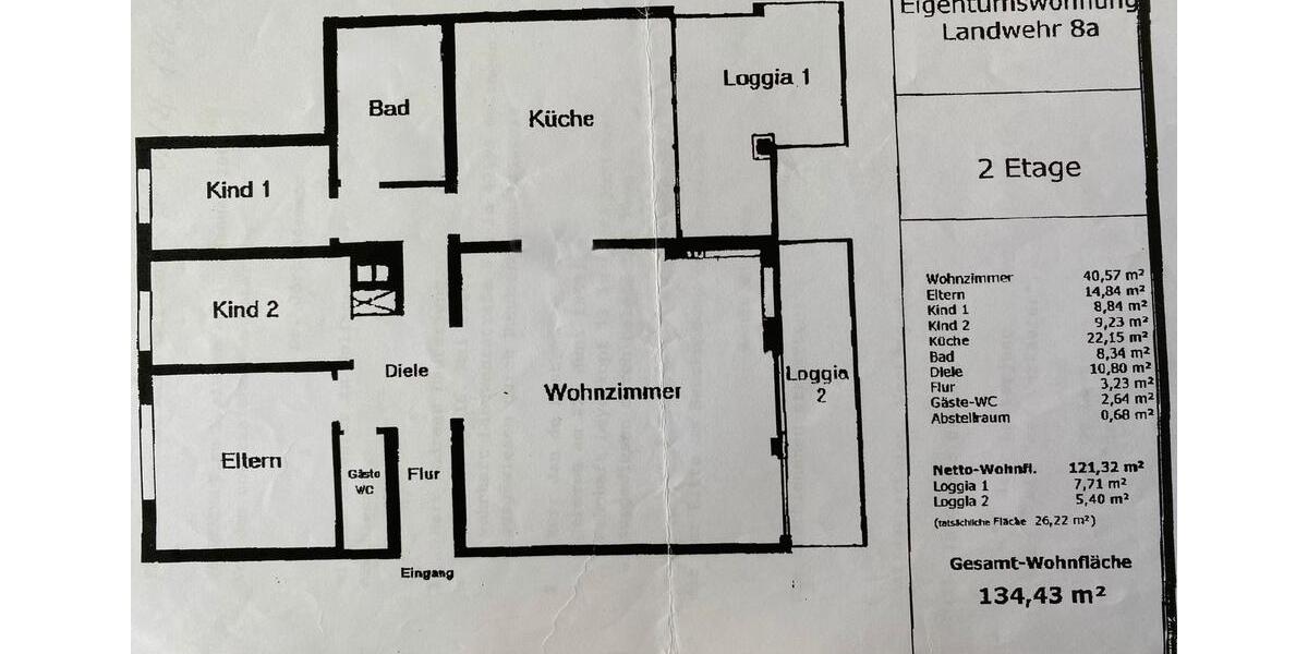 Etagenwohnung Solingen Aufderhöhe - 4 Zimmer, 135 m&sup2;, 499.000&euro; | Angebot:27440014