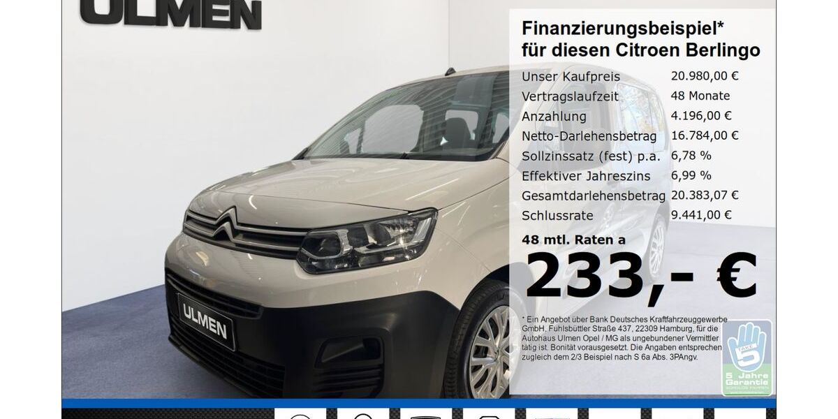 Citroen Berlingo 15.105 km 19.980 &euro; Düsseldorf 40231