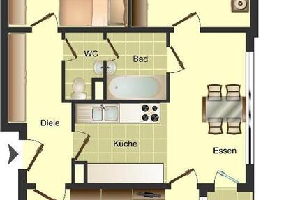 3-Zimmer-Wohnung mit Balkon und Aufzug im Haus im Angebot 3 zimmer