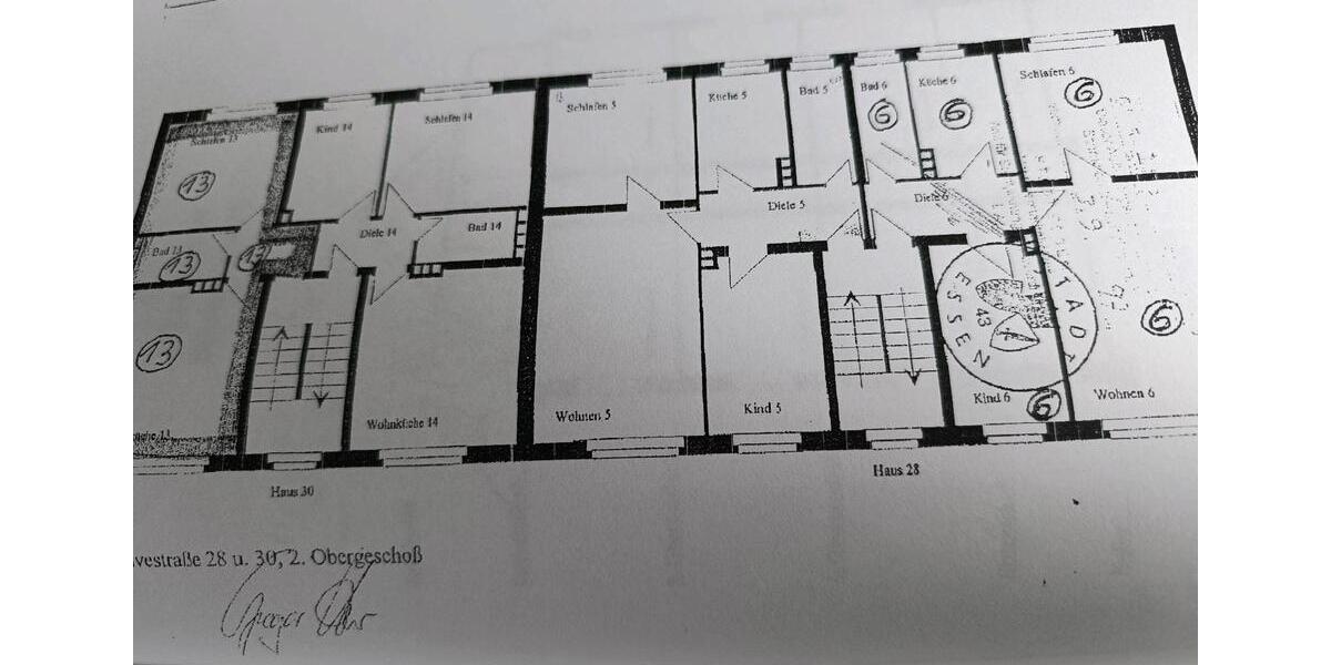 Etagenwohnung Essen Stadtbezirk III - 1.5 Zimmer, 36 m&sup2;, 90.000&euro; | Angebot:25838252