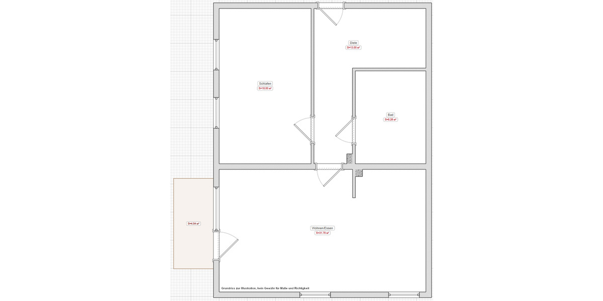 Flingern: Barrierefreie EG Wohnung mit offener Küche 2 zimmer