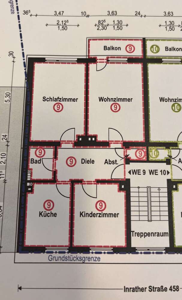 Wohnung zum Mieten in Krefeld 600 € 71 m²