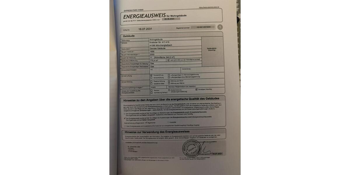 Erdgeschoßwohnung Mönchengladbach Ost - 2 Zimmer, 52 m&sup2;, 98.000&euro; | Angebot:25310986