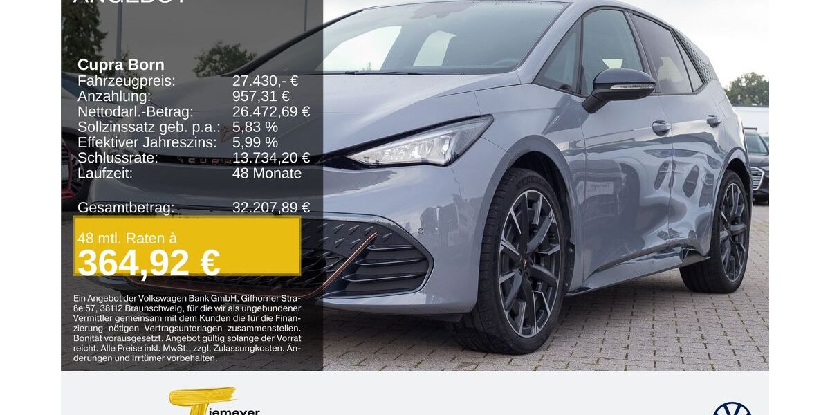 Cupra Born 19.235 km 24.460 &euro; Remscheid 42897