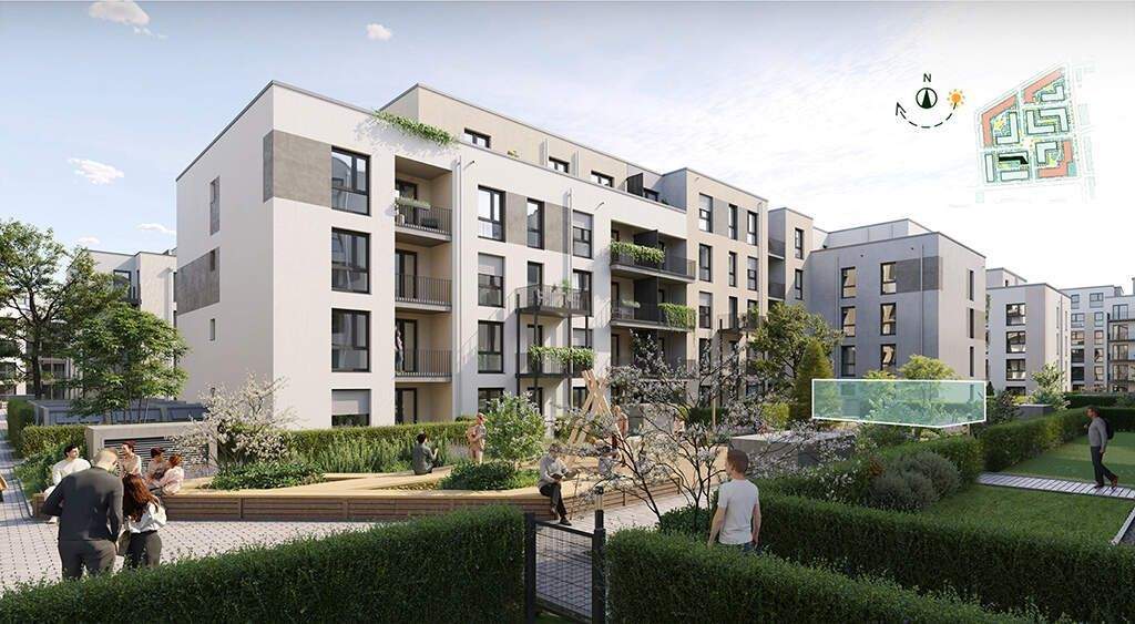 3-Zi.-Wohnung mit 93 m² Gartenanteil und Loggia 3 zimmer