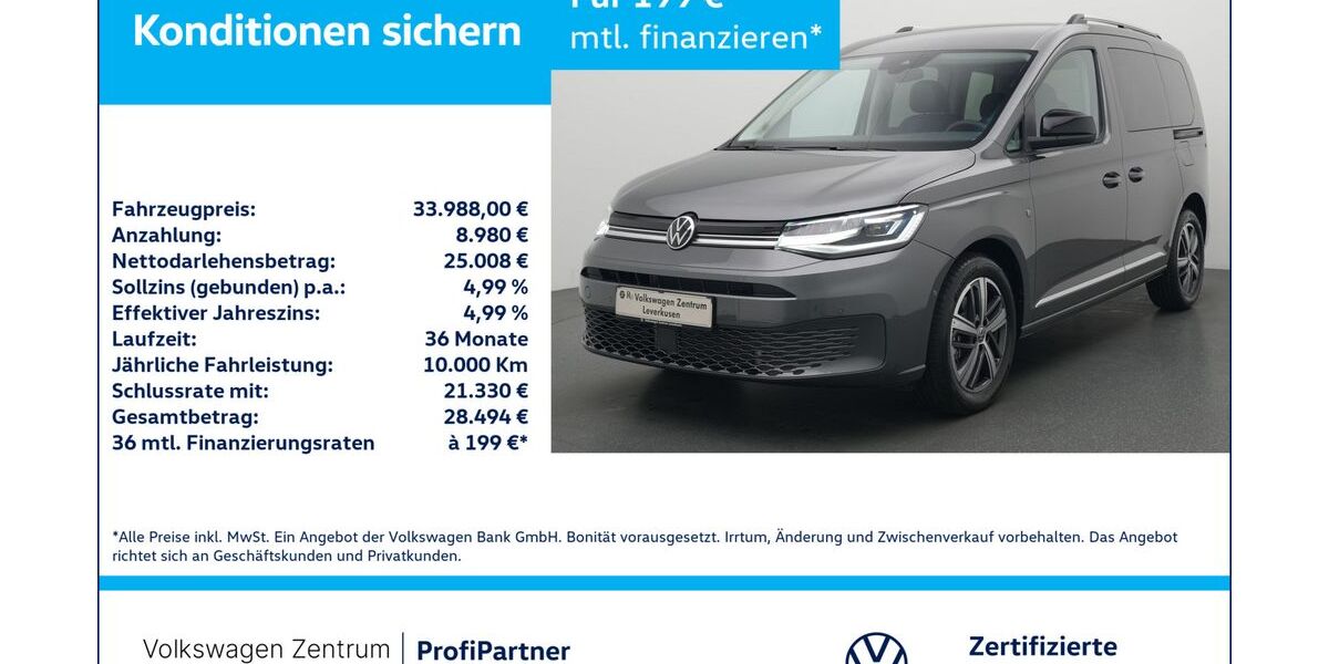 VW Caddy 14.003 km 33.980 &euro; Leverkusen 51379