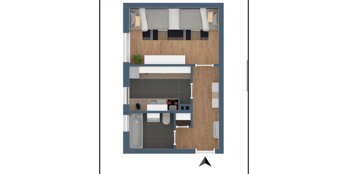 Etagenwohnung Mönchengladbach Süd - 1 Zimmer, 29 m&sup2;, 70.000&euro; | Angebot:27071402