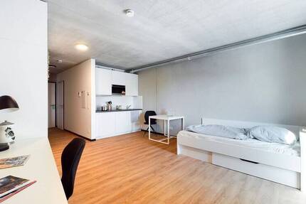 DIE ZimmerEI | Modern + zentral: möbliertes Apartment für Studierende & Auszubildende | Maxi Bude