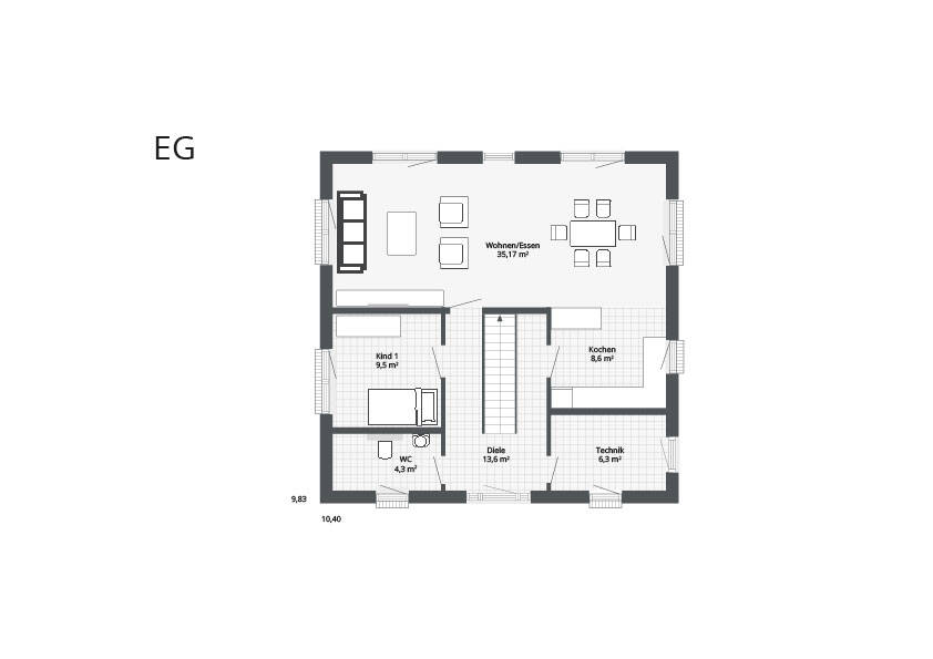 Einfamilienhaus Rommerskirchen - 6 Zimmer, 152 m&sup2;, 538.700&euro; | Angebot:26244440