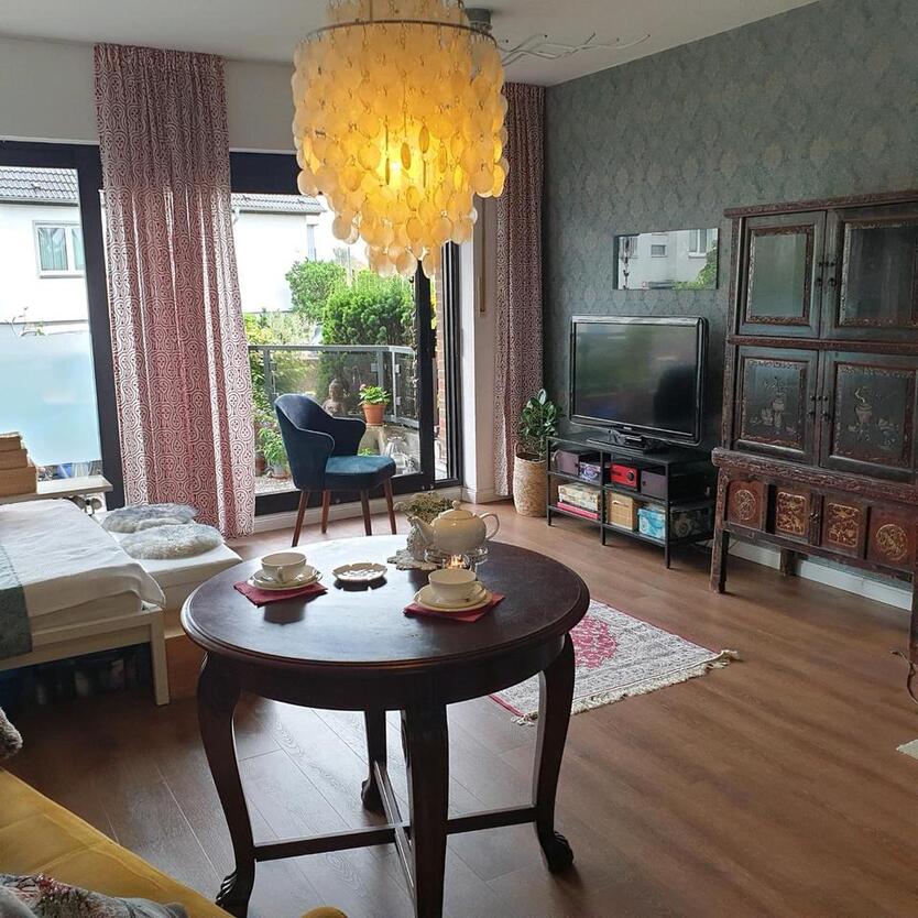 Ruhige 1-Zi. ETW in D-Hamm, Rheinnähe, sw Balkon, Stellplatz